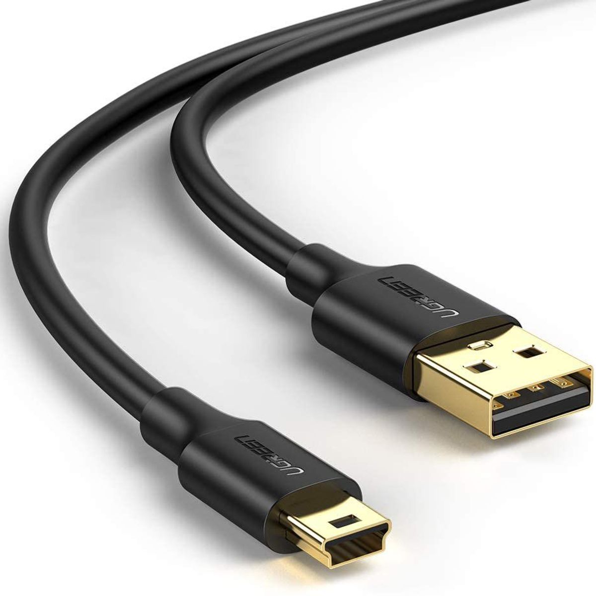 UGREEN - Cable Mini Usb 2.0 Compatibilidad Universal Mp4 Pc 3m Gps - ORO