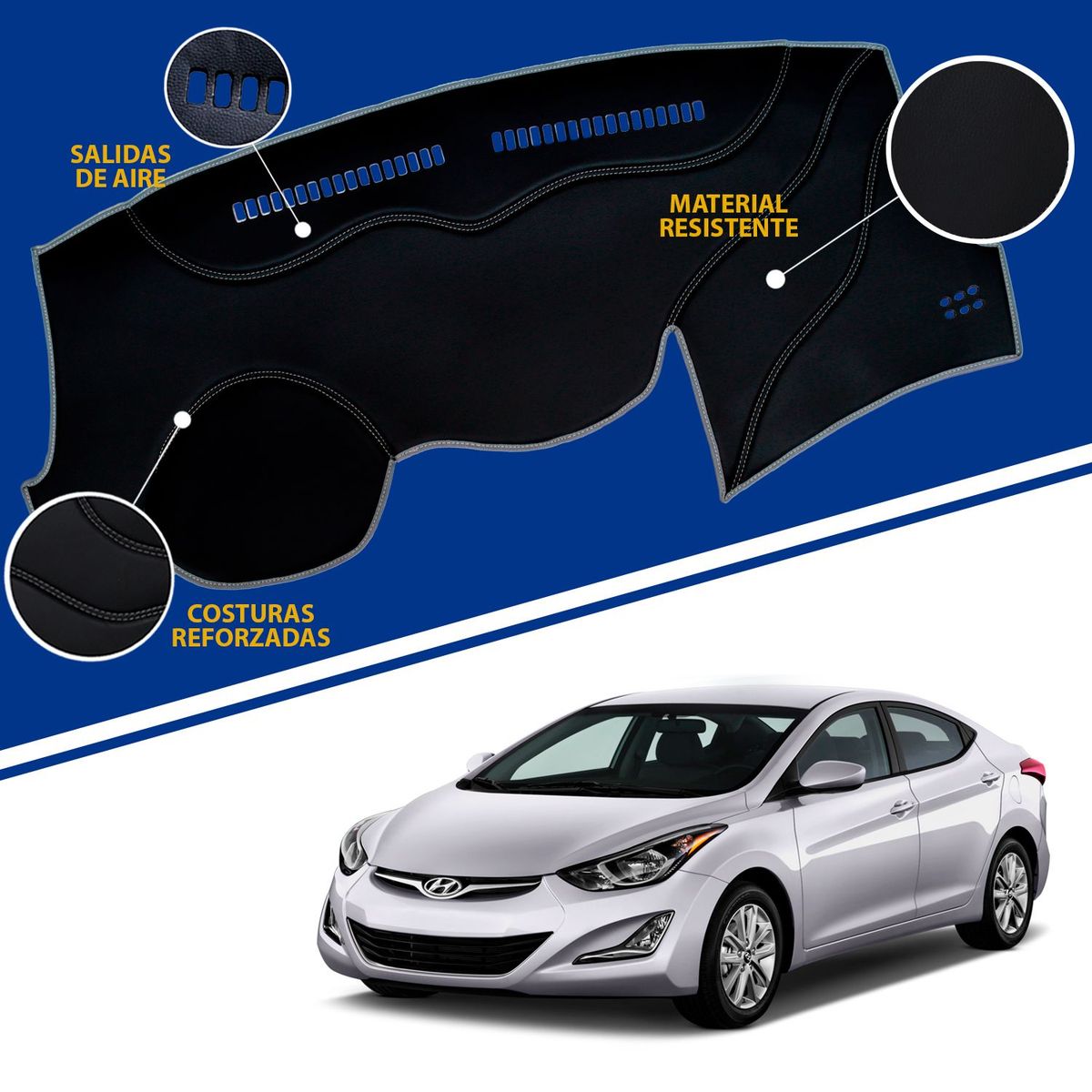 TECGO - PROTECTOR TABLERO TIPO HYUNDAI ELANTRA 2015