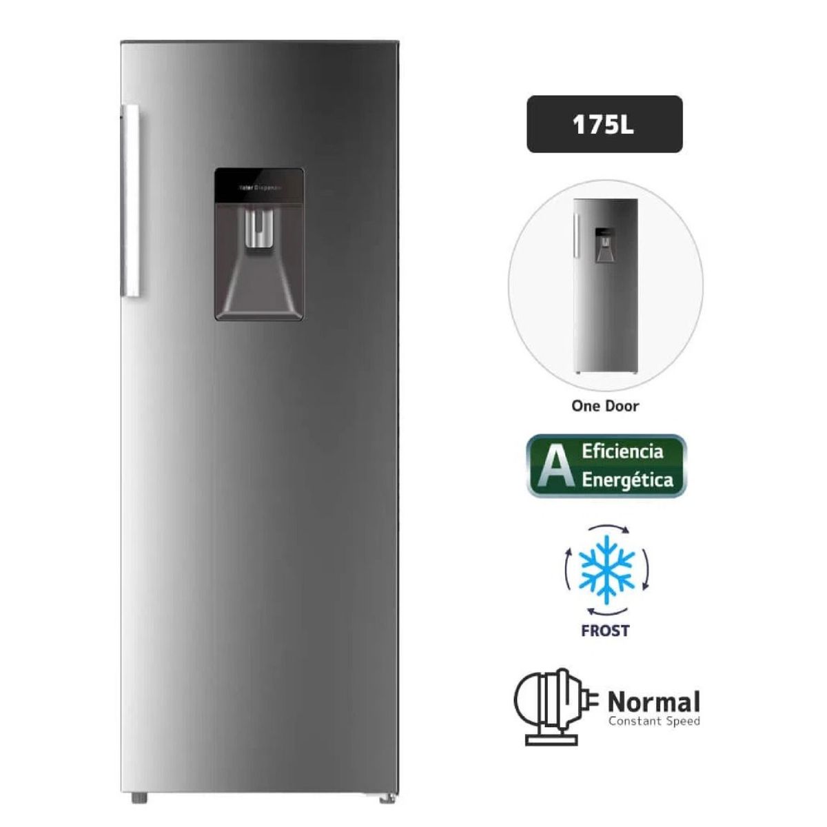 BLACKLINE - Refrigeradora BLACKLINE 175L Frost 1PD Inox
