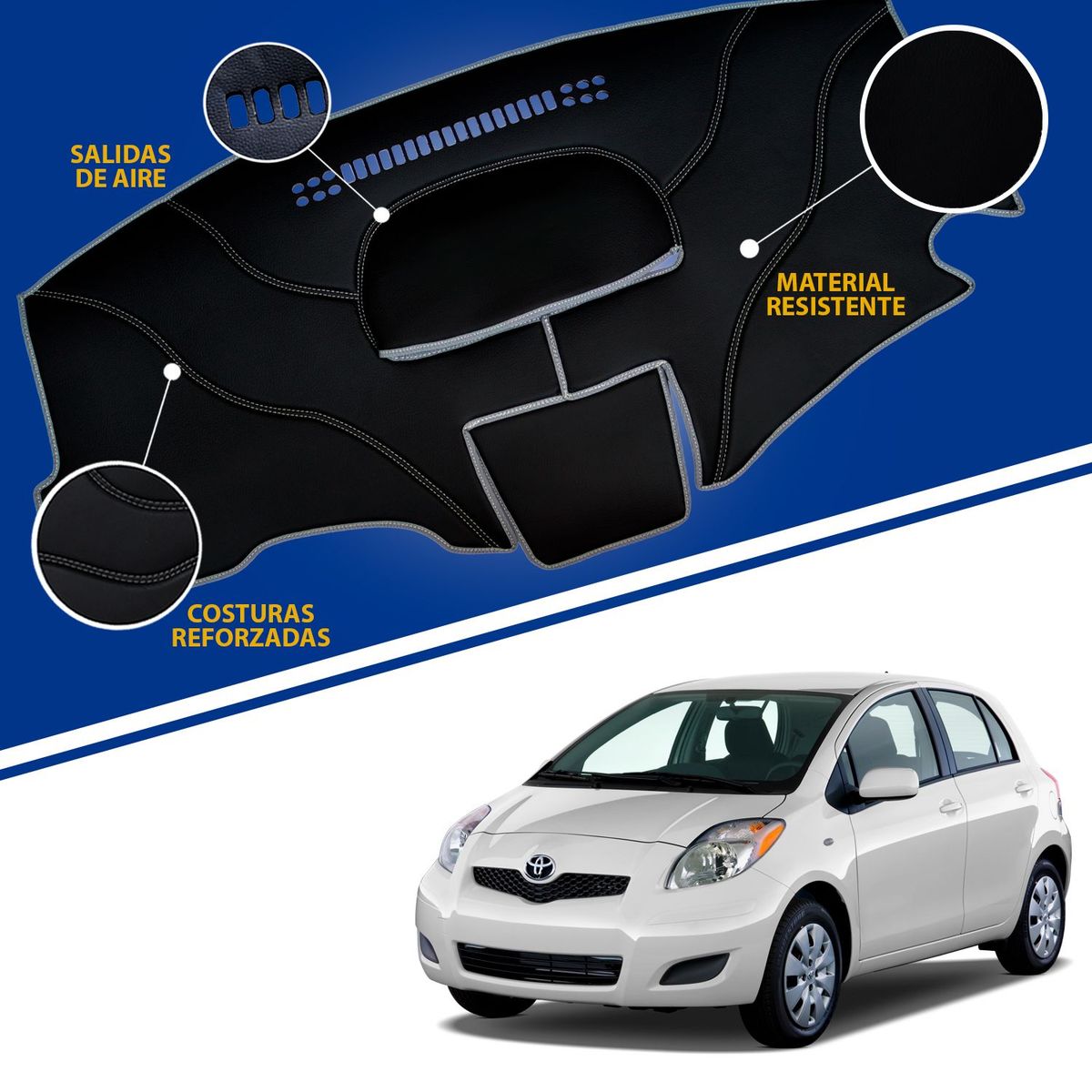 TECGO - PROTECTOR TABLERO TIPO TOYOTA YARIS 2010