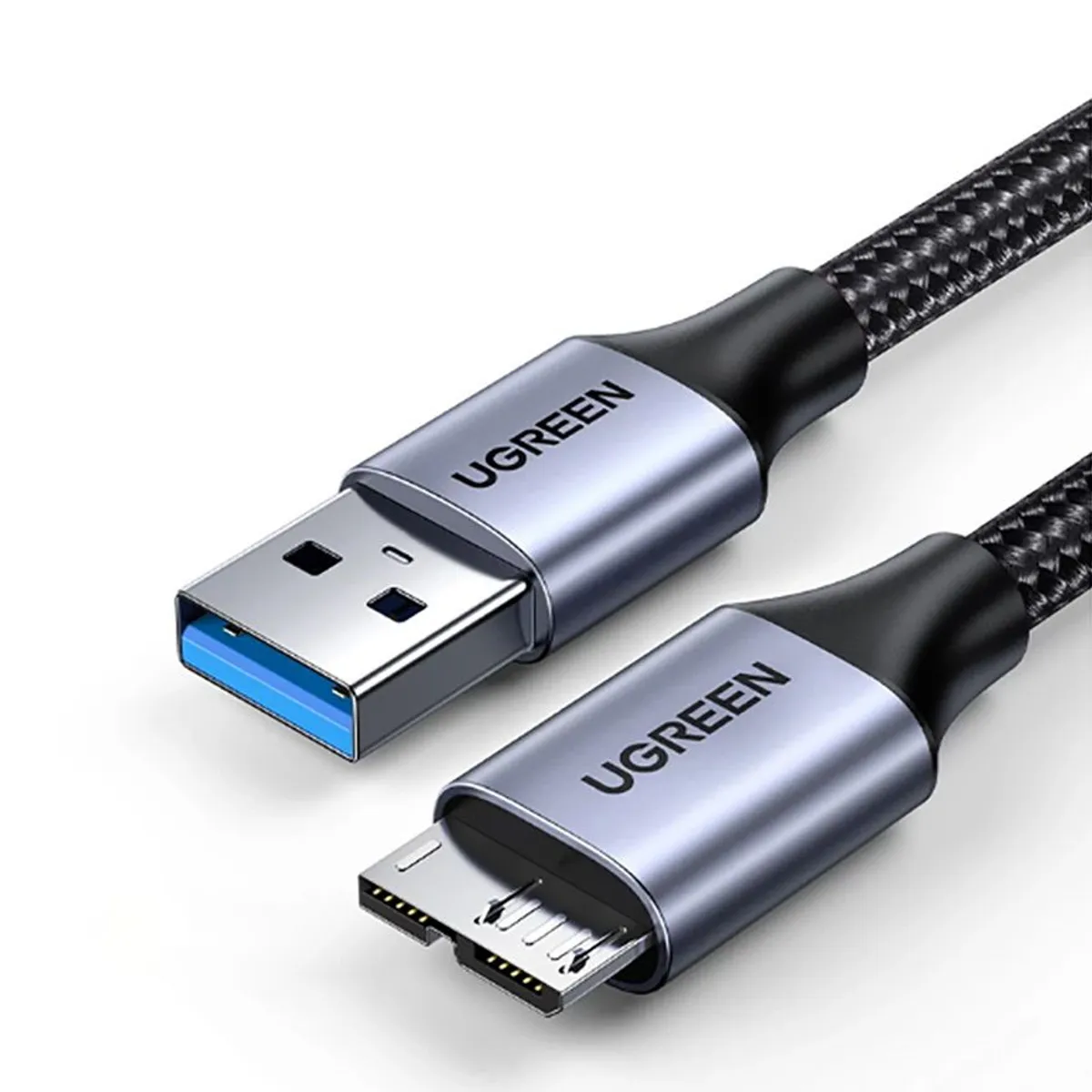 UGREEN - Usb 3.0 Micro B Nylon Pc Disco Cable 50cm Premium 5gbps