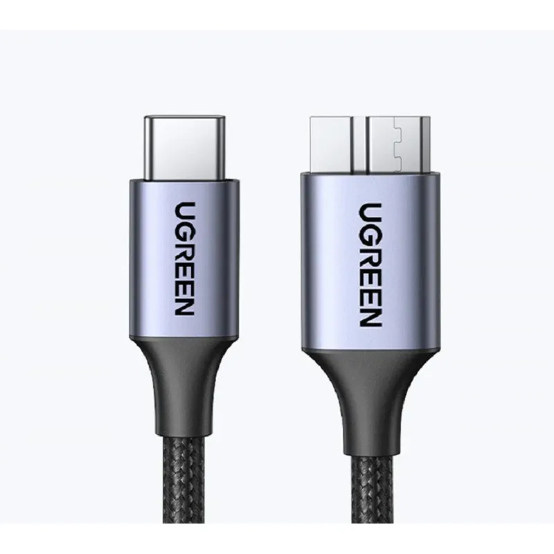 UGREEN - Cable Usb C Micro B 3.0 Windows Premium - 50cm Pc Nylon
