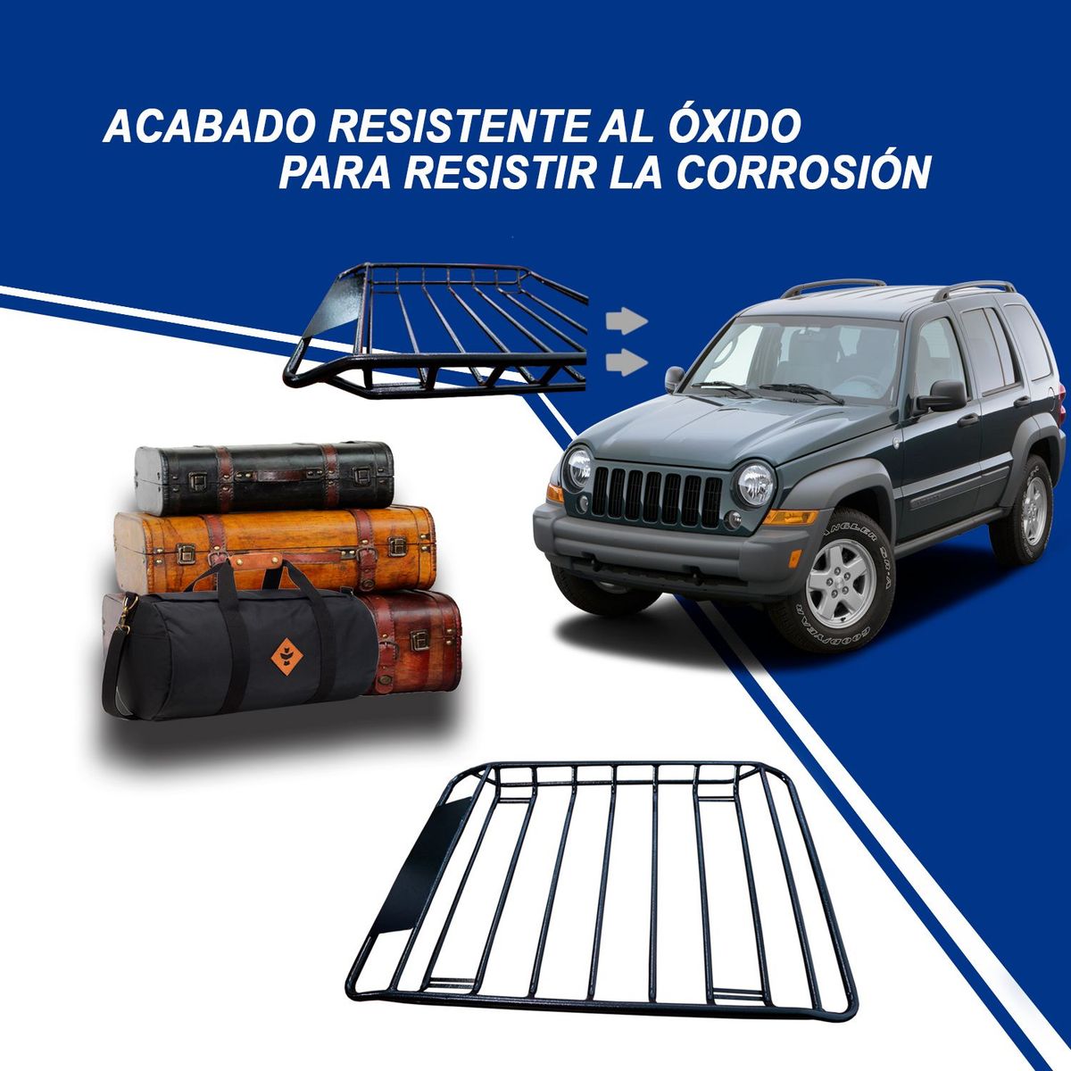 GENERICO - Parrilla Porta Equipaje 140cm Para Auto Y Camioneta