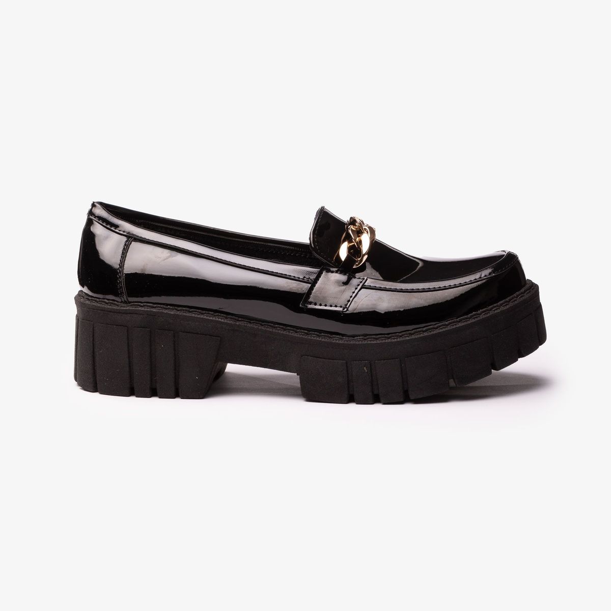 NEBULA - Mocasin Antalya - Nébula - Negro Charol Cadena Dorada