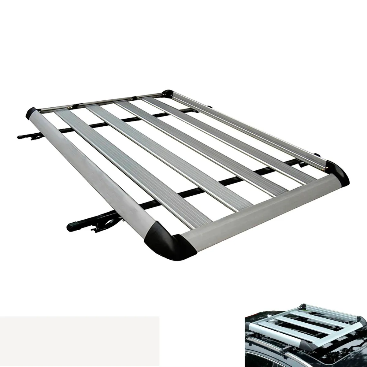 GENERICO - PARRILLA PORTA EQUIPAJE 140CM PLANA PLOMO