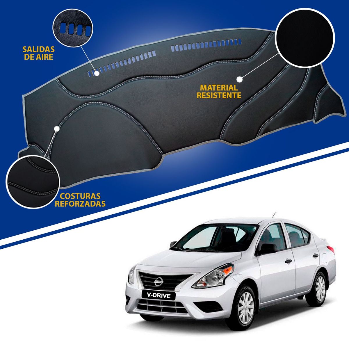 TECGO - PROTECTOR PARA TABLERO TIPO NISSAN V- DRIVE 2019-2022