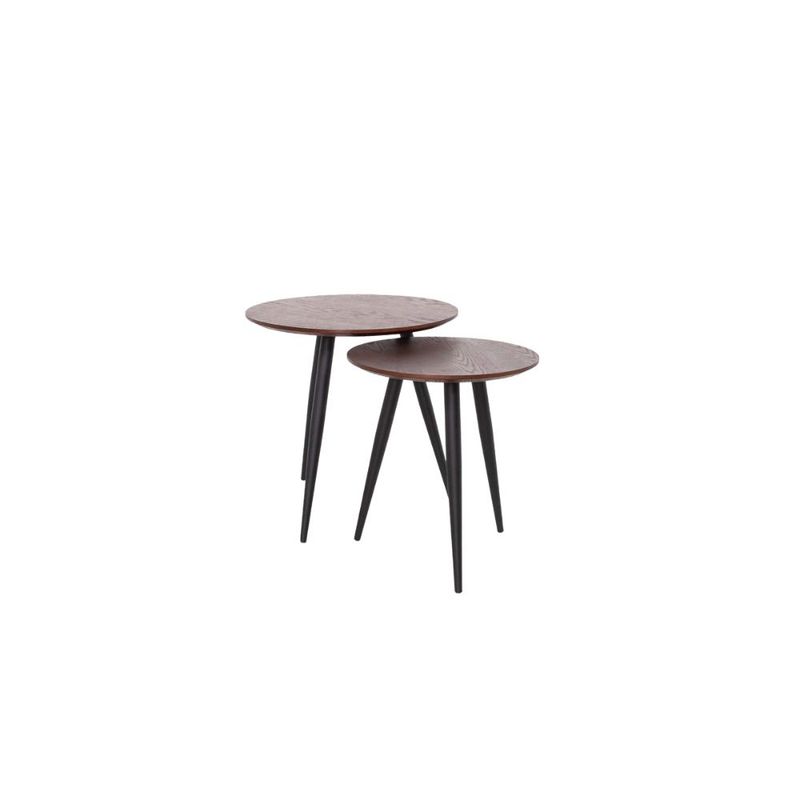 NIHM - Mesa Auxiliar Loop de Madera Walnut