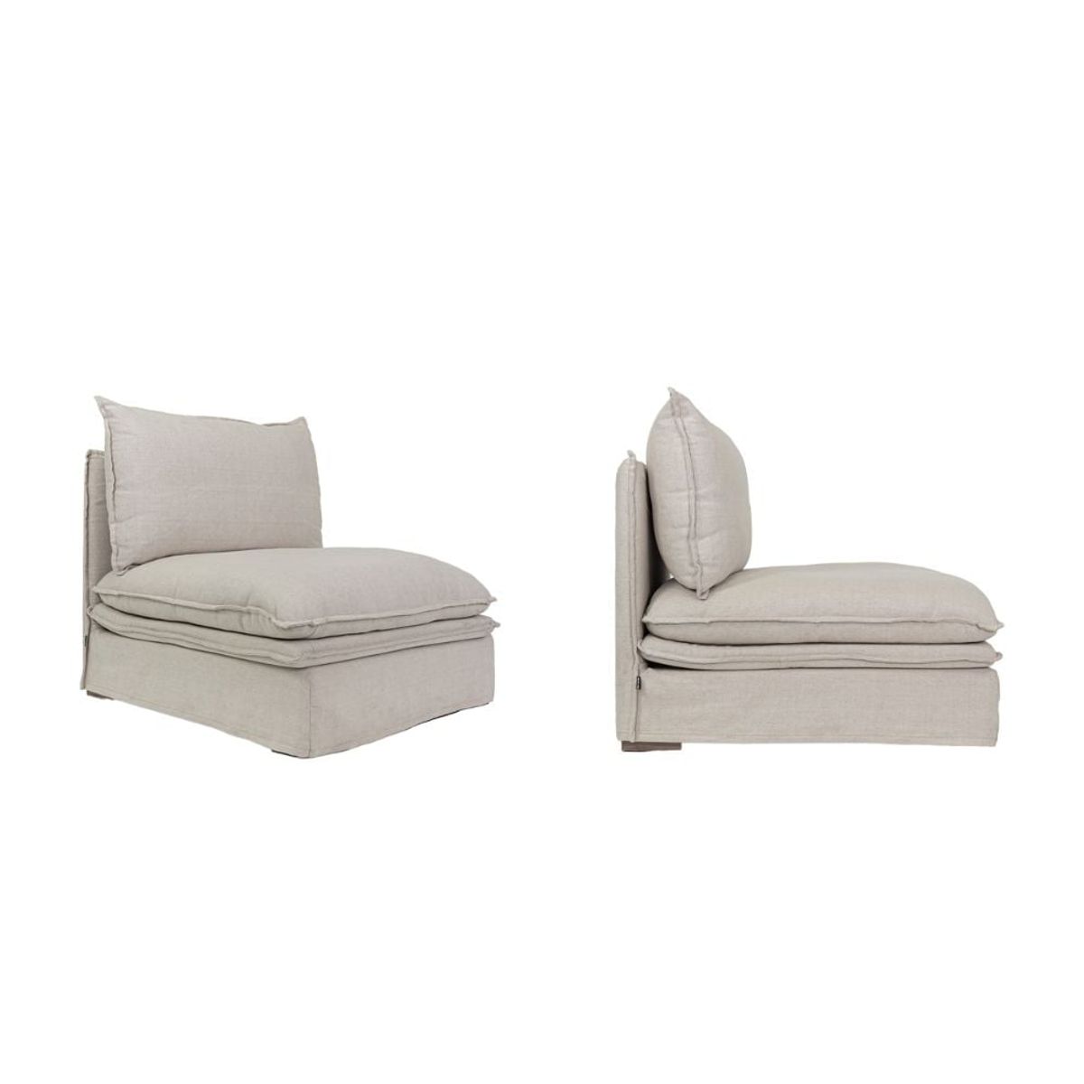 NIHM - Sofá Individual Vare Individual Beige