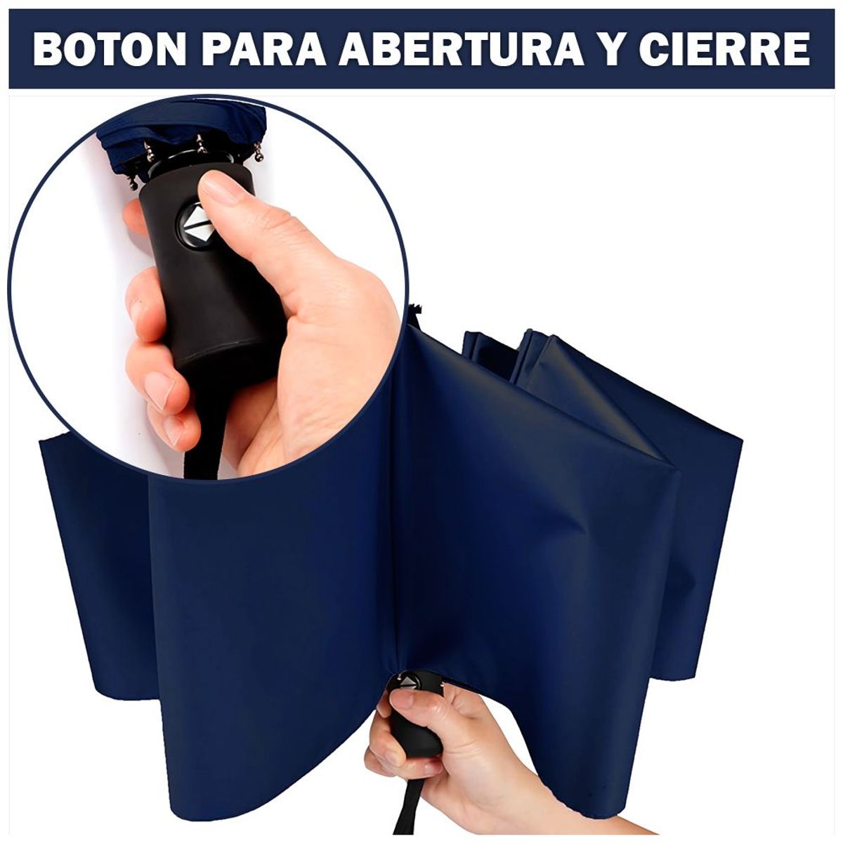 SASHIJA - Paraguas Plegable con Protección UV Sombrilla de Mano K01 AZ