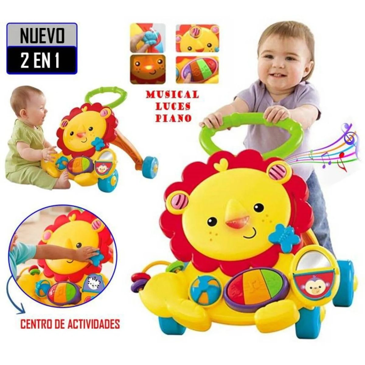 IDEAL - Andador Caminador Musical 2 en 1 León S918