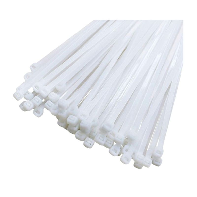 GENERICO - Precinto De Seguridad Crossmaster 200mm x 3.6mm  -  Blanco