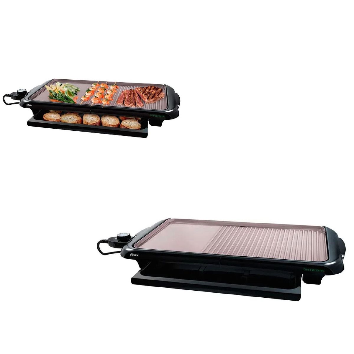 OSTER - Plancha y parrilla  Bioceramic CKSTGR5085