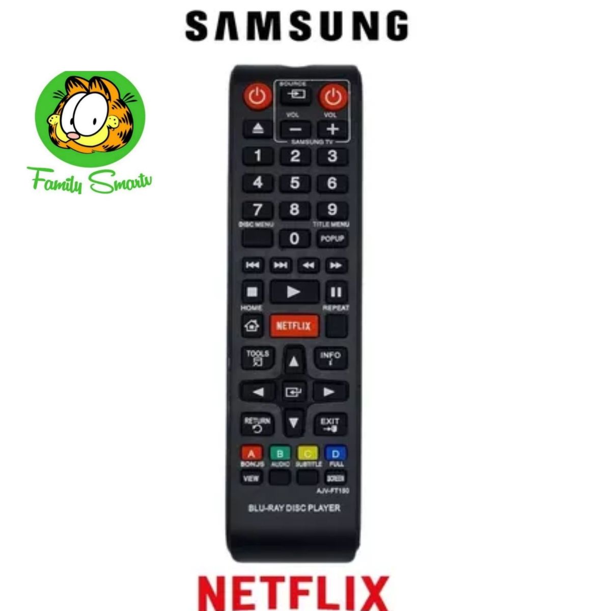 UNIVERSAL - CONTROL REMOTO SAMSUNG BLU-RAY DISC PLAYER