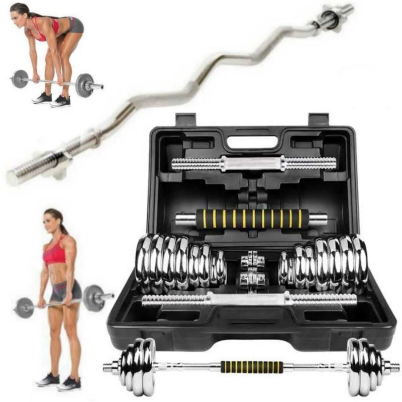 GENERICO - Mancuernas 20Kg  Barra zeta