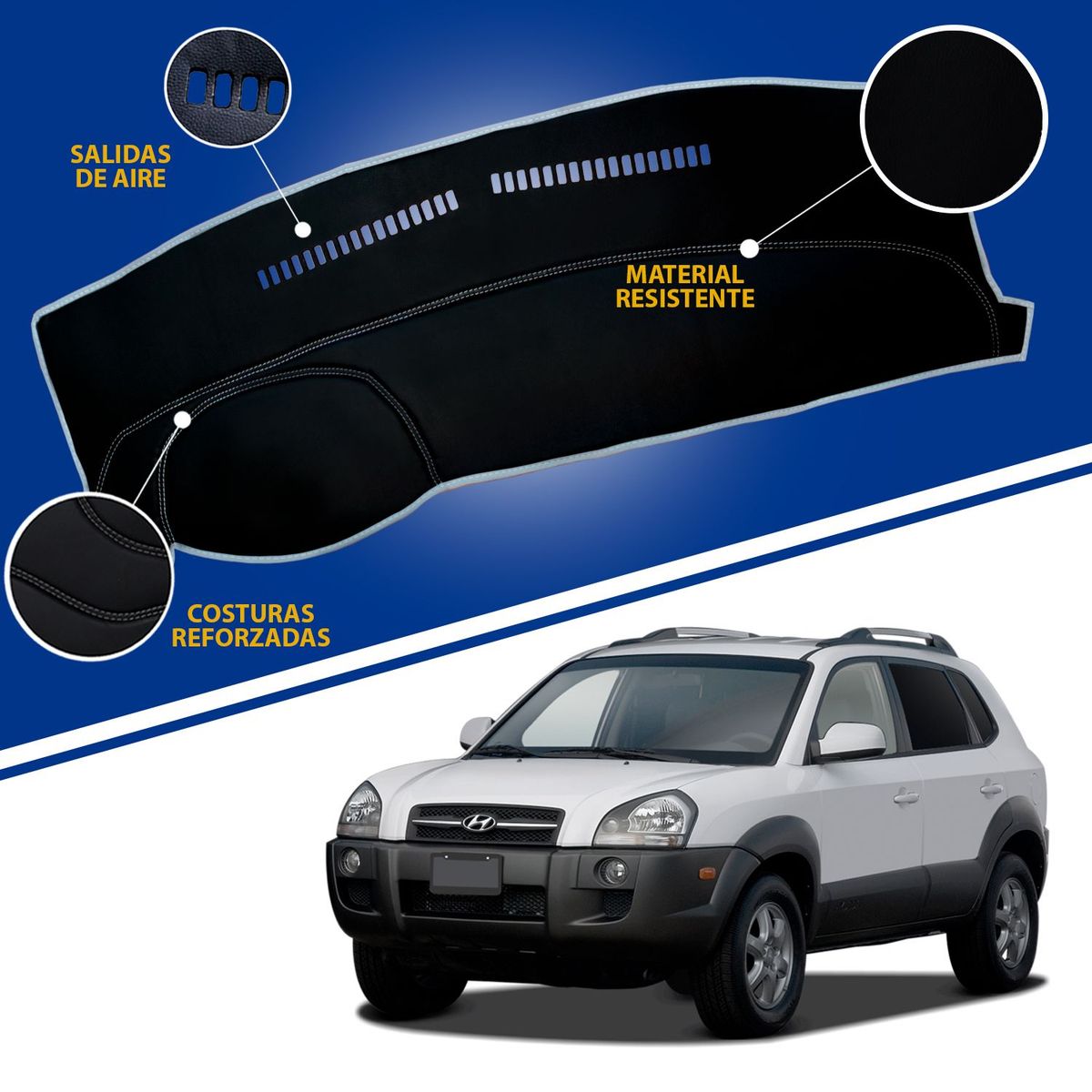 TECGO - PROTECTOR PARA TABLERO TIPO HYUNDAI TUCSON 2008