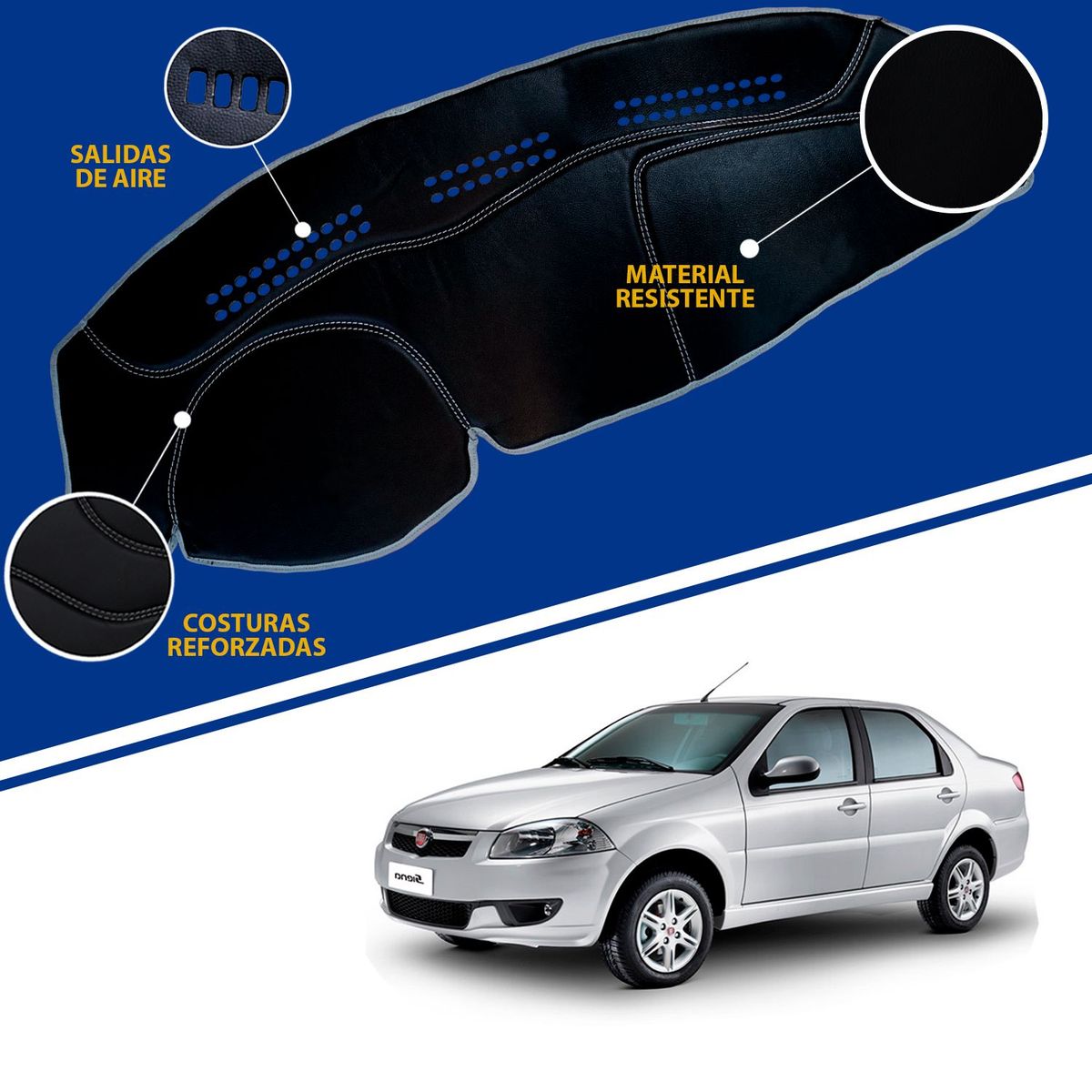 TECGO - PROTECTOR PARA TABLERO TIPO FIAT SIENA 2015