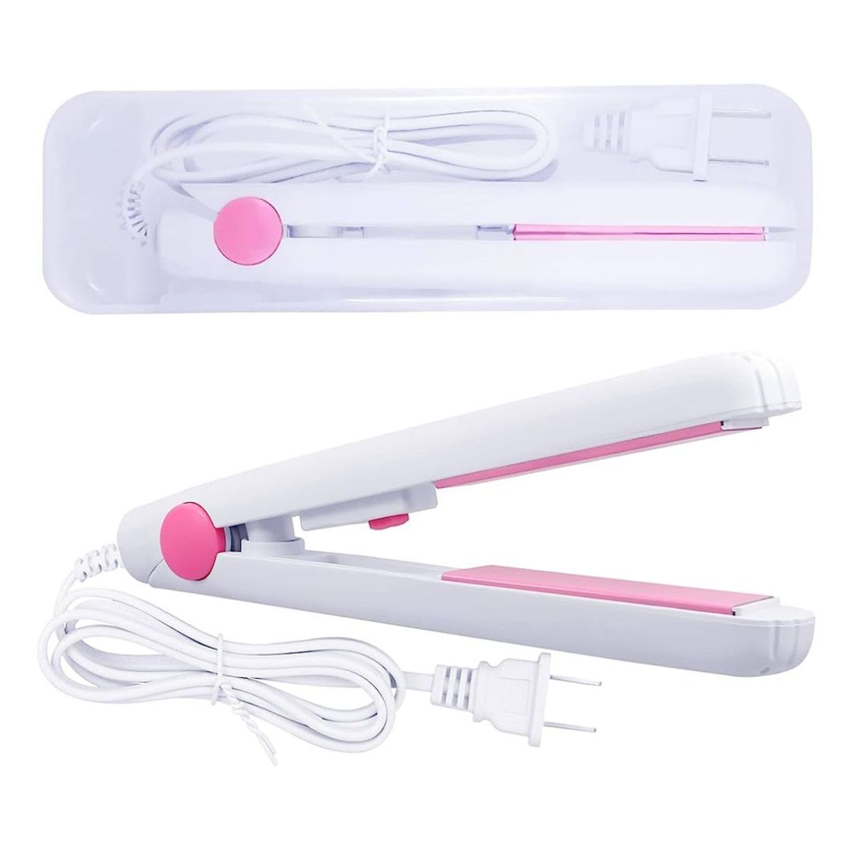 OEM - Mini Plancha de Cabello Blanco