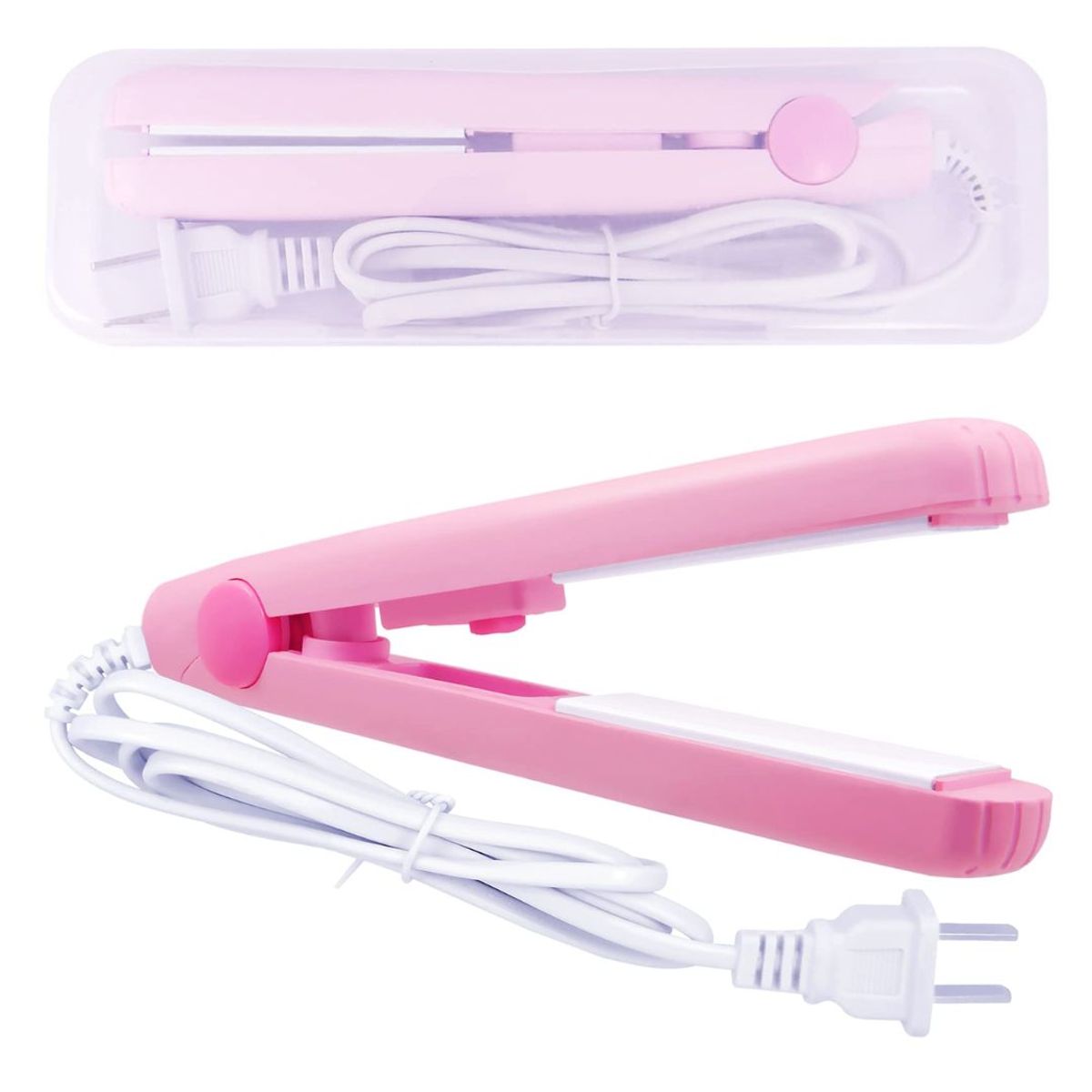OEM - Mini Plancha de Cabello Rosado