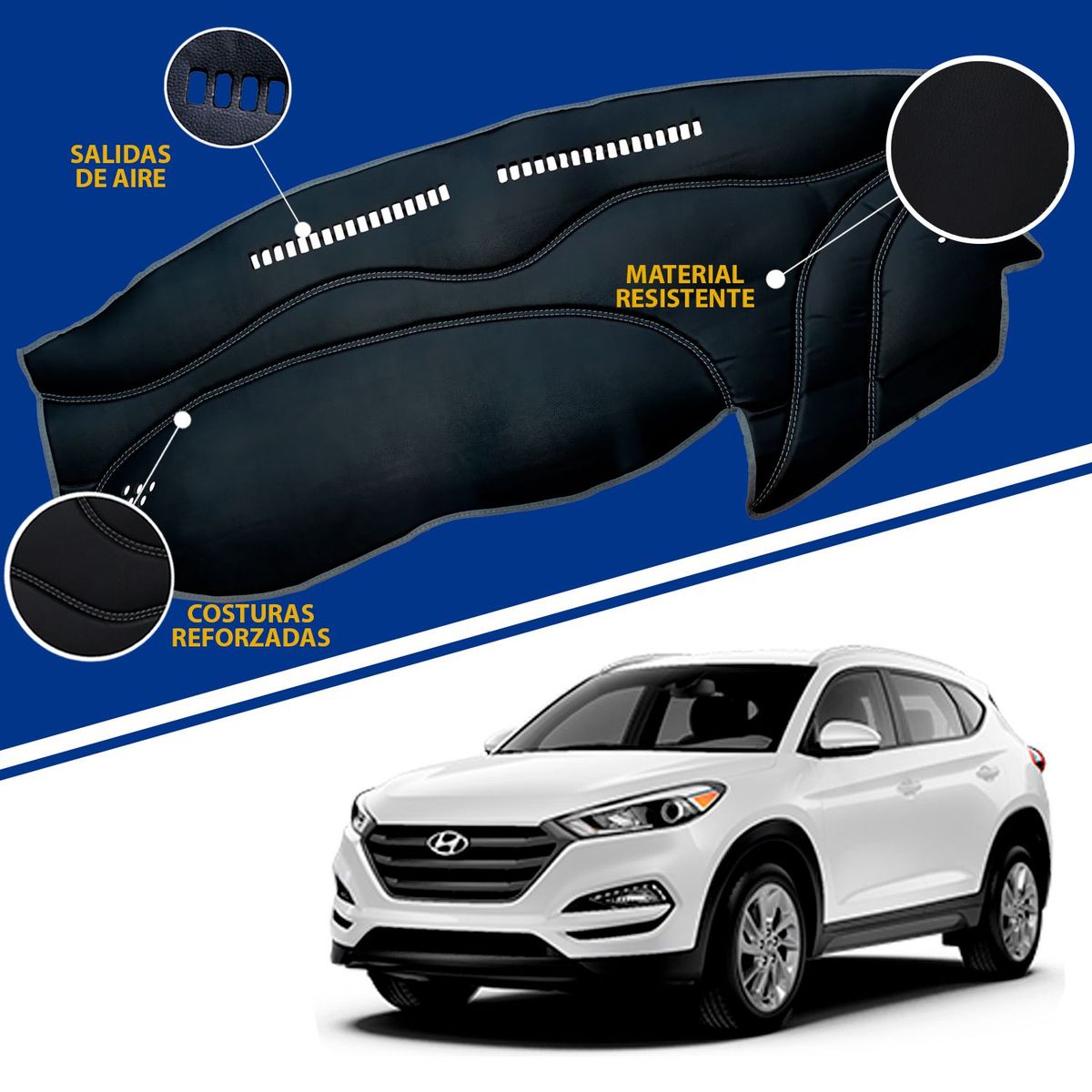 TECGO - PROTECTOR PARA TABLERO TIPO HYUNDAI TUCSON 2016-2020
