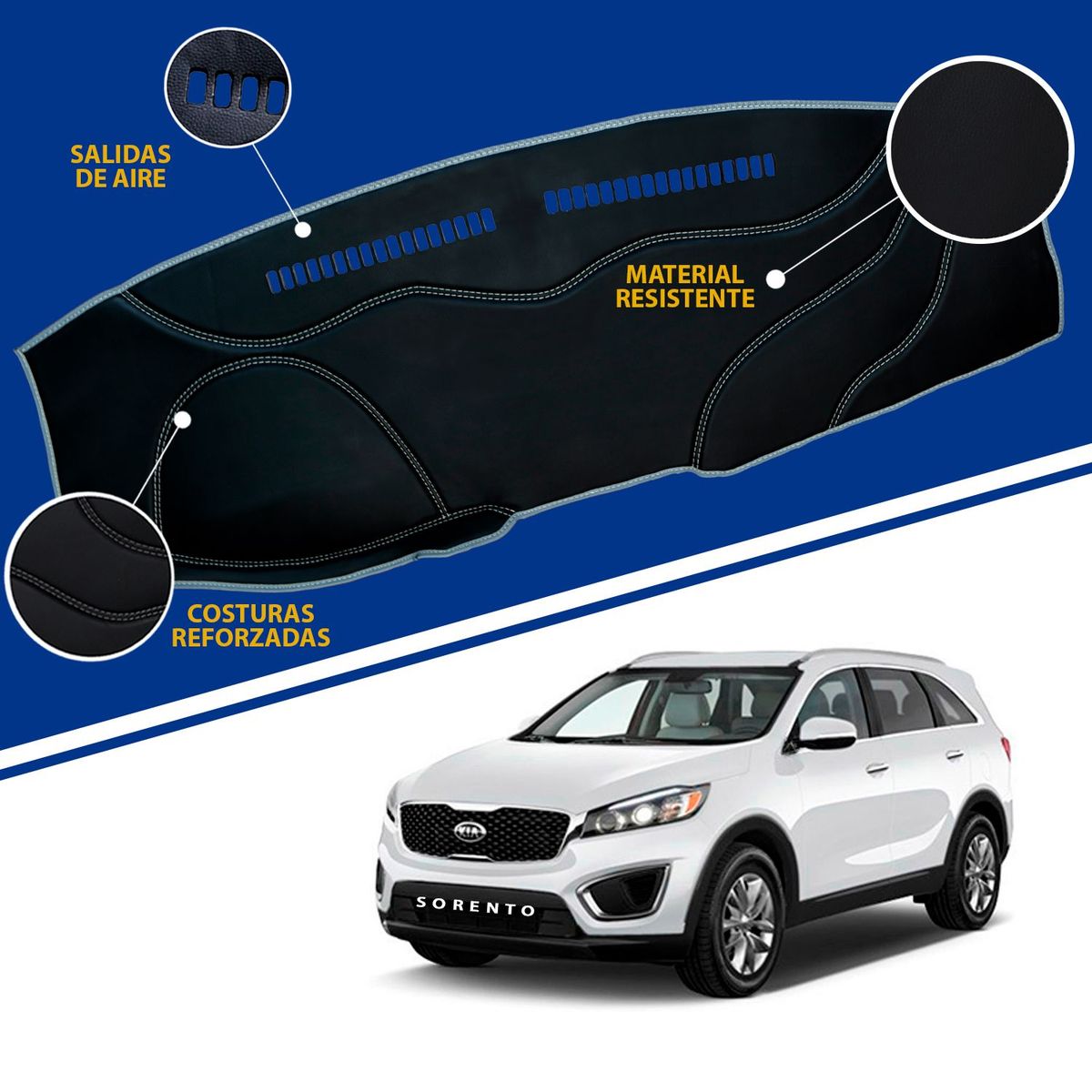 TECGO - PROTECTOR PARA TABLERO TIPO KIA SORENTO 2018-2020