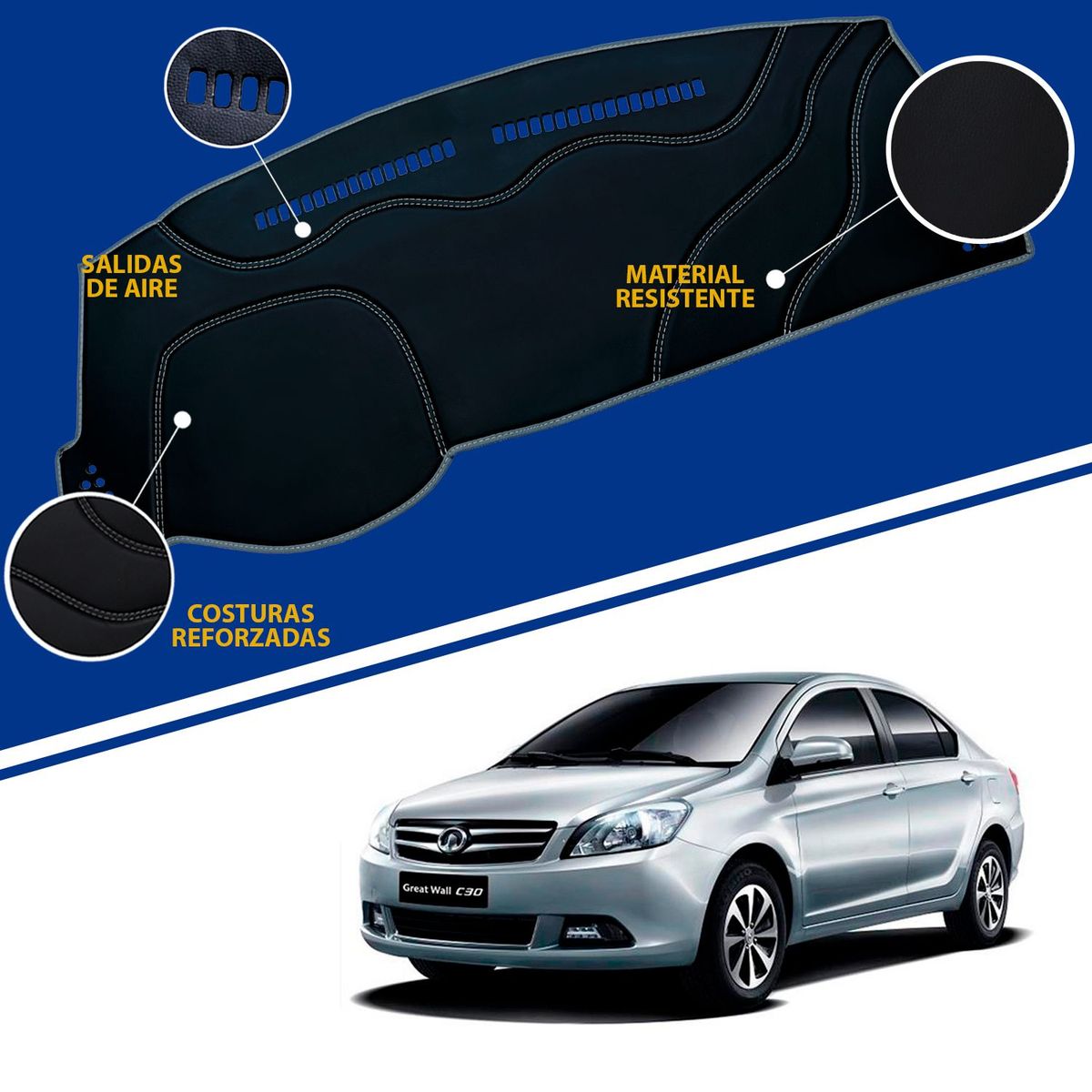 TECGO - PROTECTOR PARA TABLERO TIPO GREAT WALL C30 - 2018