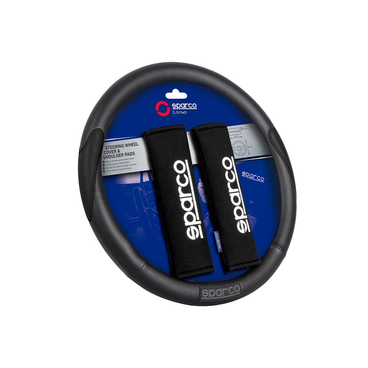 SPARCO - Set Cubre Volante Funda Timoncubre Cinturon Sparco Spc1116k