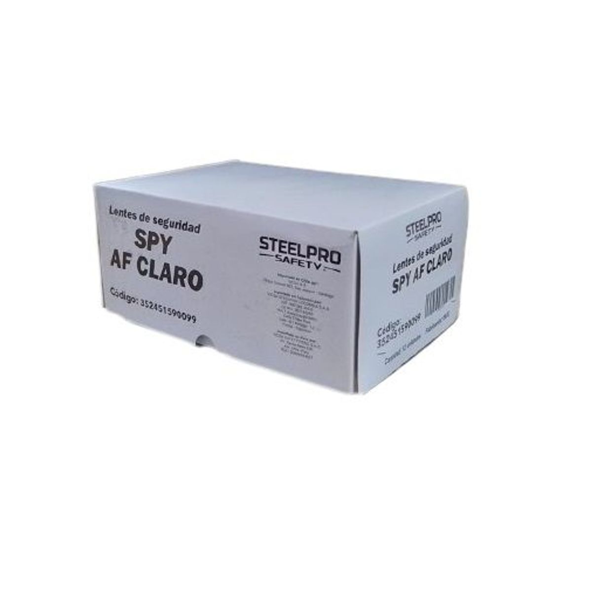 STEELPRO - LENTE DE SEGURIDAD CLARO - CAJA X 12UNID