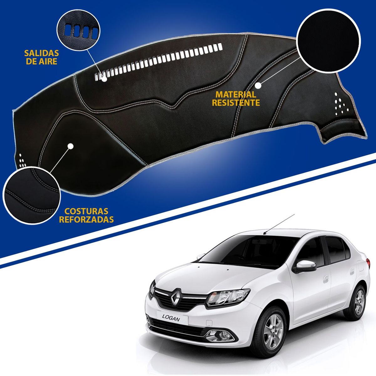 TECGO - PROTECTOR PARA TABLERO TIPO RENAULT LOGAN 2015