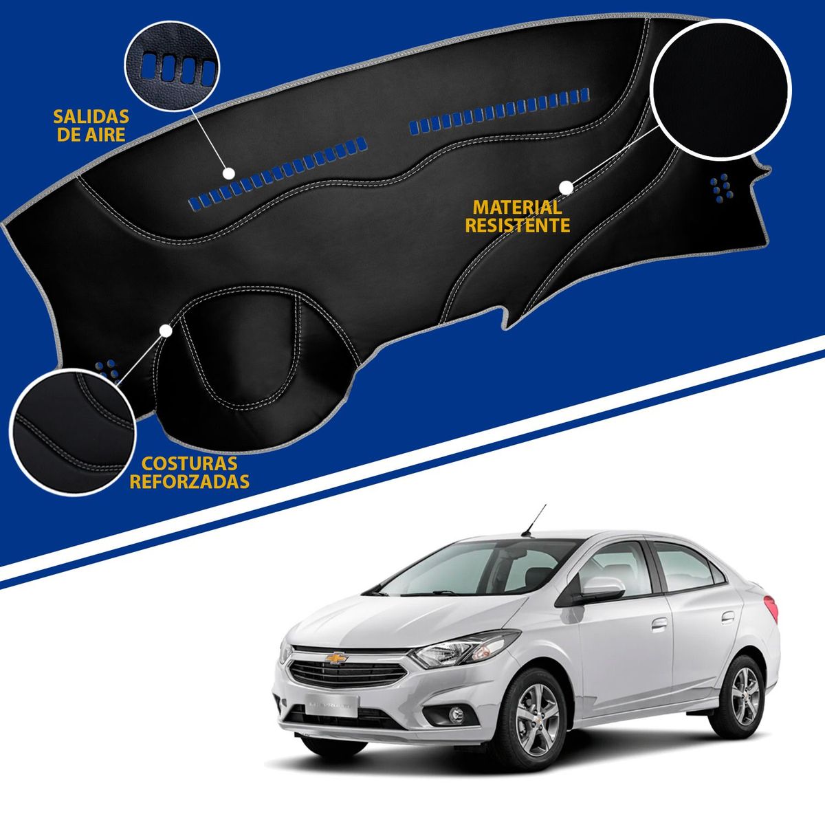 TECGO - PROTECTOR PARA TABLERO TIPO CHEVROLET PRISMA 2016-2021