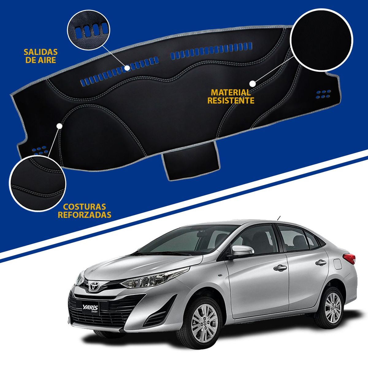 TECGO - PROTECTOR PARA TABLERO TIPO TOYOTA YARIS 2020