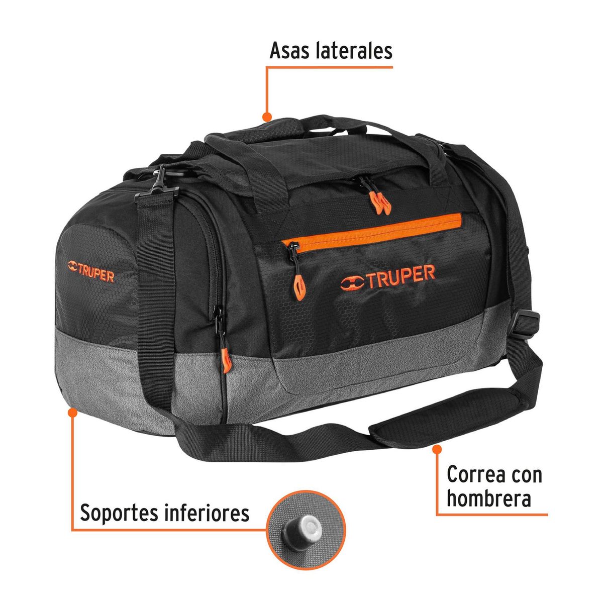 TRUPER - Maleta deportiva viaje maletín 55 cmTruper