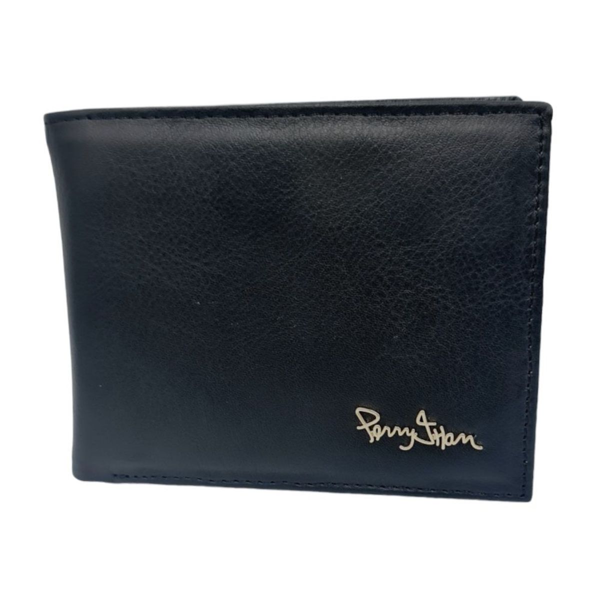 PERRY JHAN - Billetera Clásica para hombre en cuero genuino Negro 4024 - Perry Jhan
