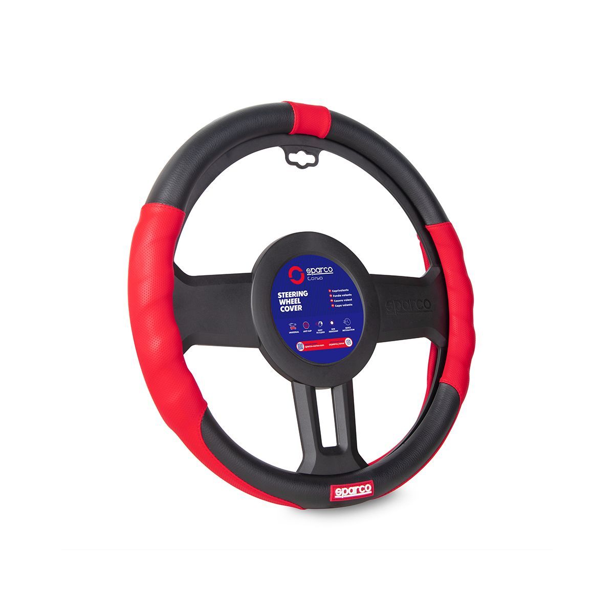 SPARCO - Funda Cubre Volante Forro De Timon Sparco Spc1103rs.