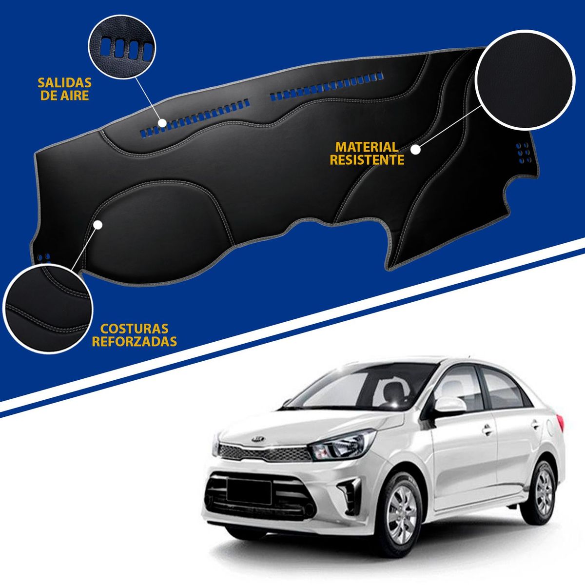 TECGO - PROTECTOR PARA TABLERO TIPO KIA SOLUTO 2019-2022