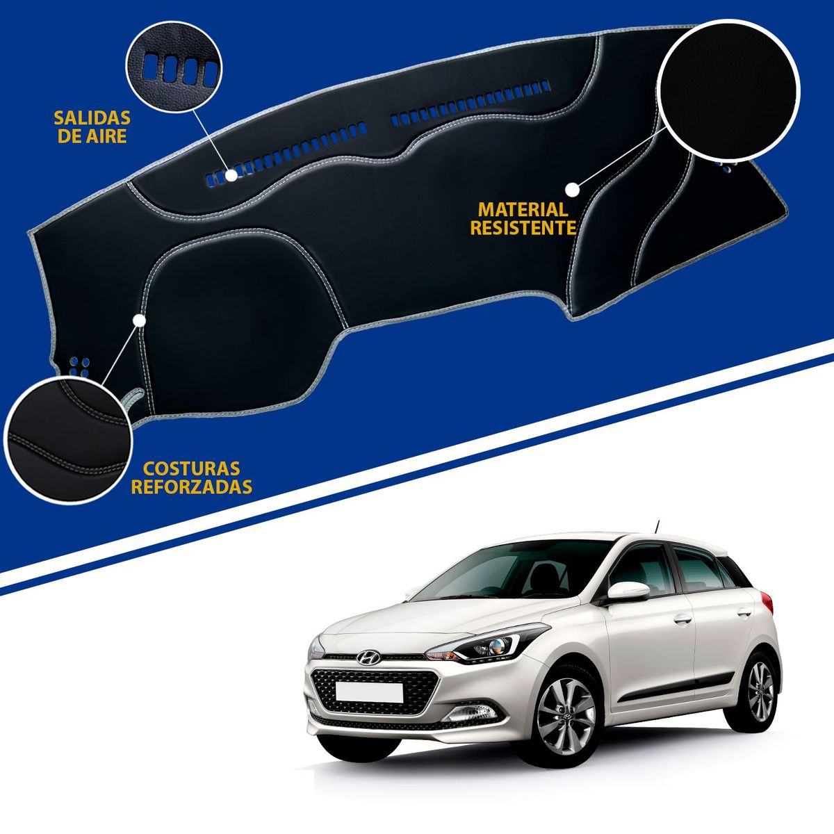 TECGO - PROTECTOR PARA TABLERO TIPO HYUNDAI I20 - 2020