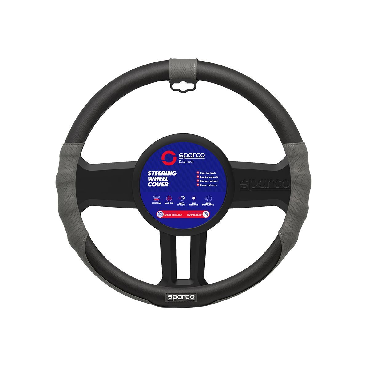 SPARCO - Funda Cubre Volante Forro De Timon Sparco Spc1103.