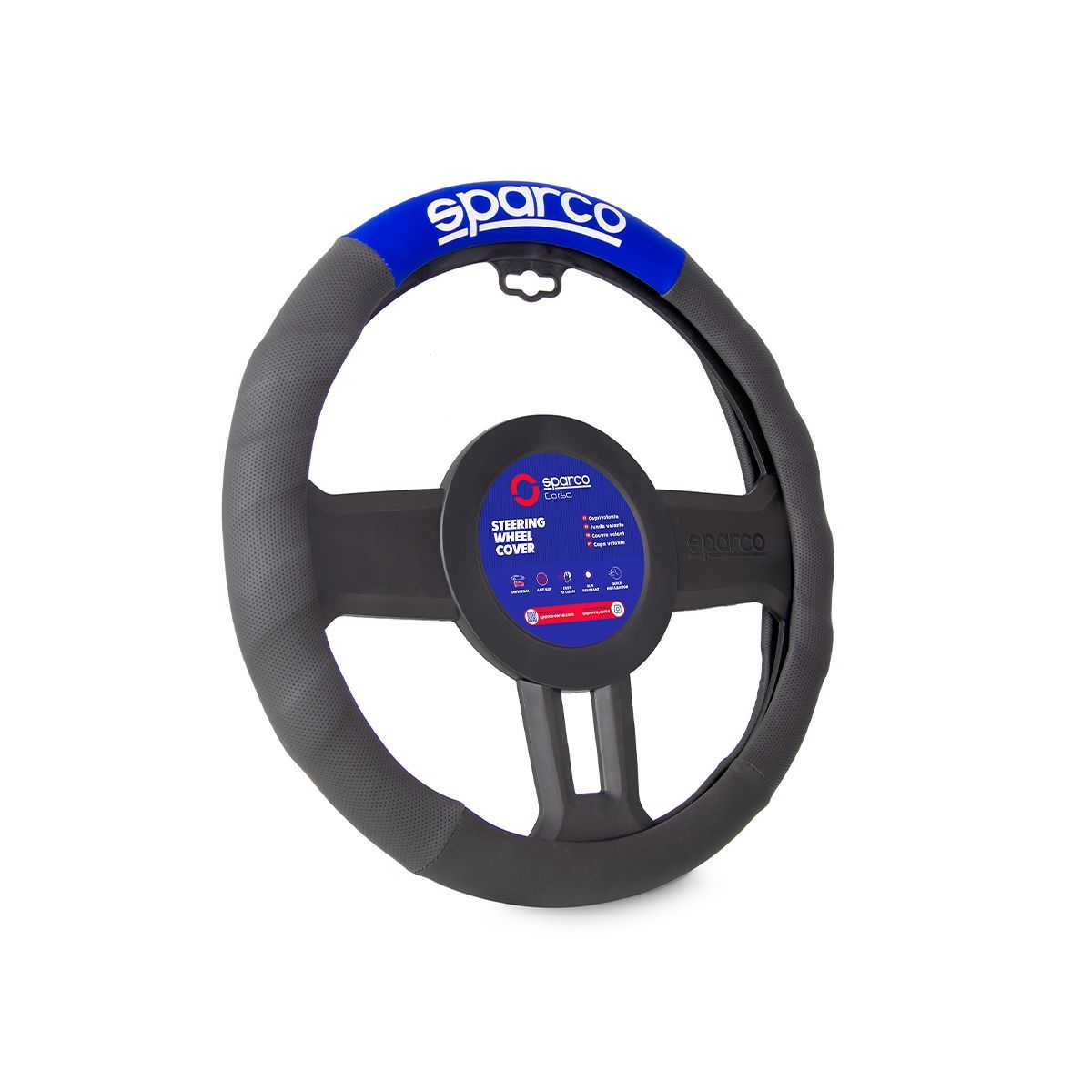 SPARCO - Funda Cubre Volante Forro De Timon Sparco Spc1111az.