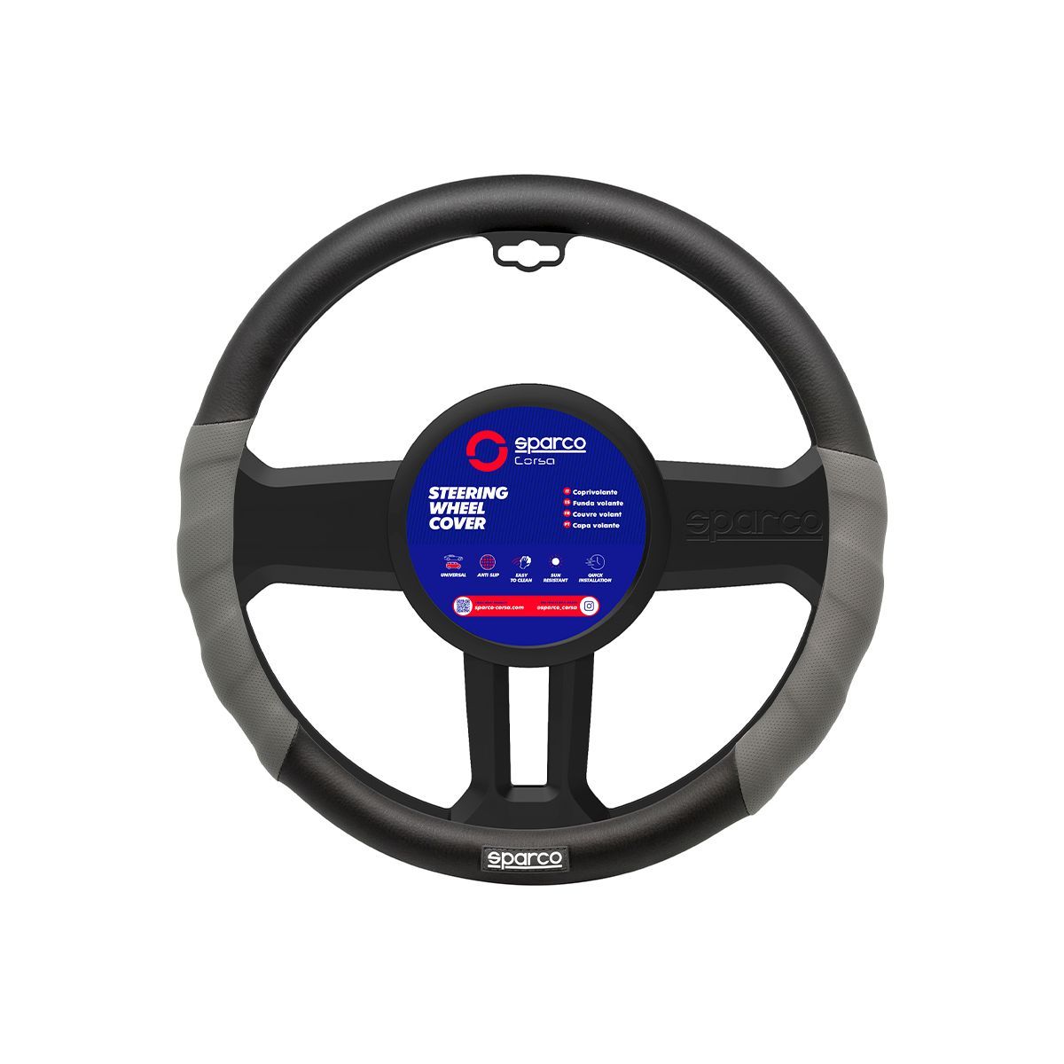 SPARCO - Funda Cubre Volante Forro De Timon Sparco Spc1103