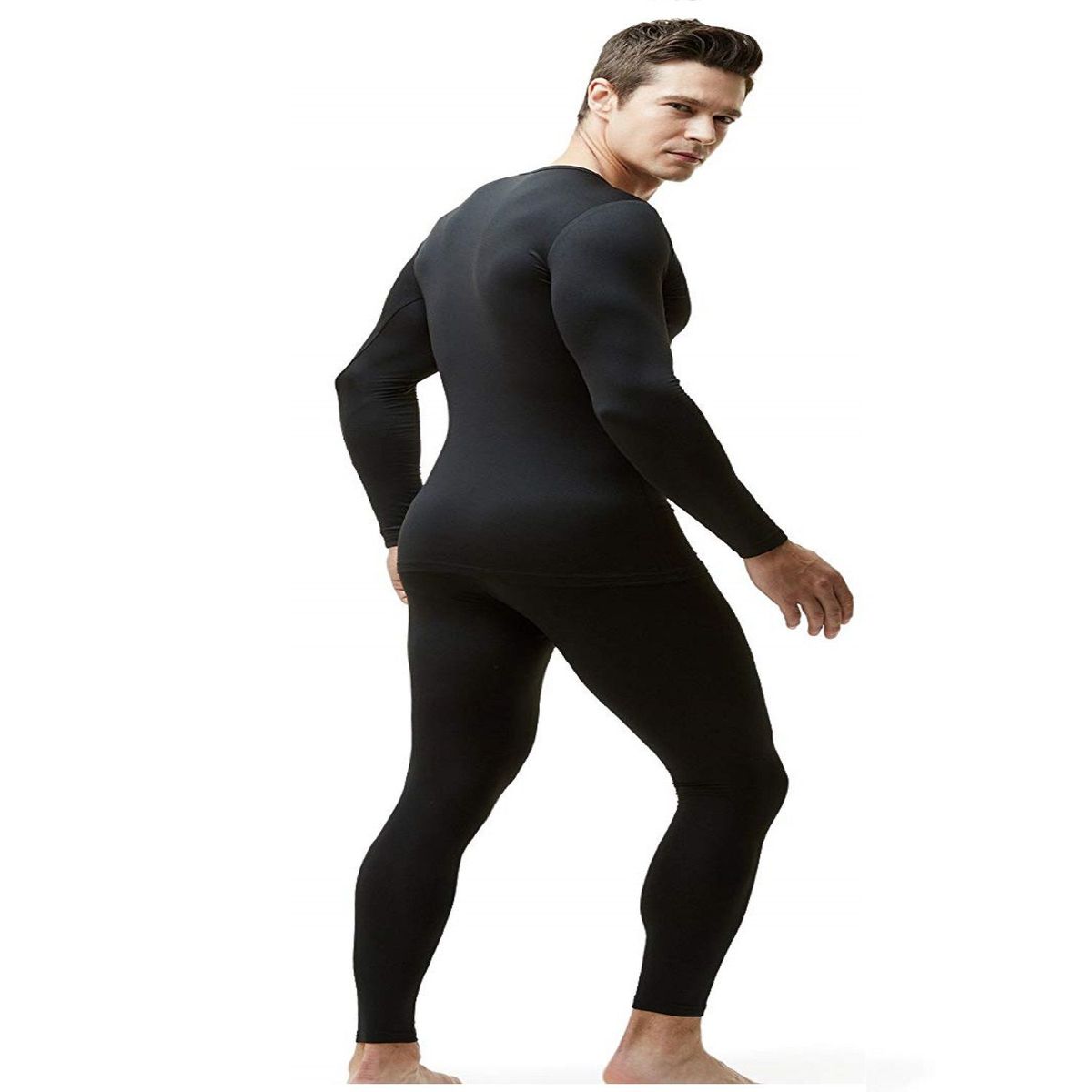 ALPHA GYM - Pantalon deportivo compresión licrado calentador