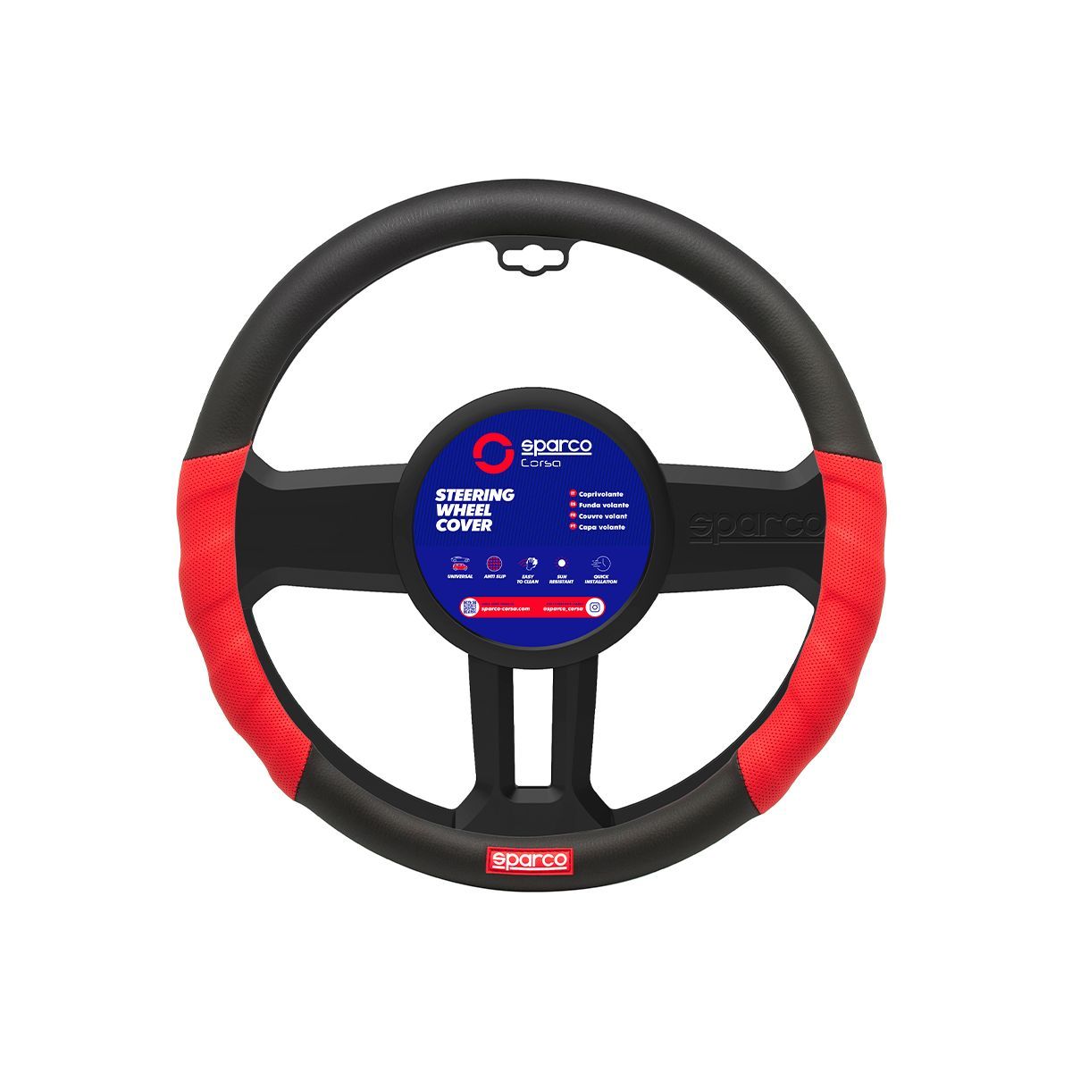 SPARCO - Funda Cubre Volante Forro De Timon Sparco Spc1102l.