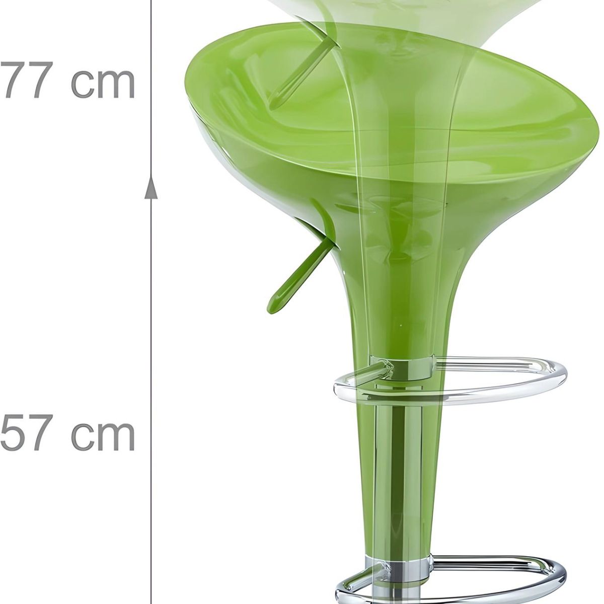 GENERICO - Set x2 Banco Silla Bar Riway Verde