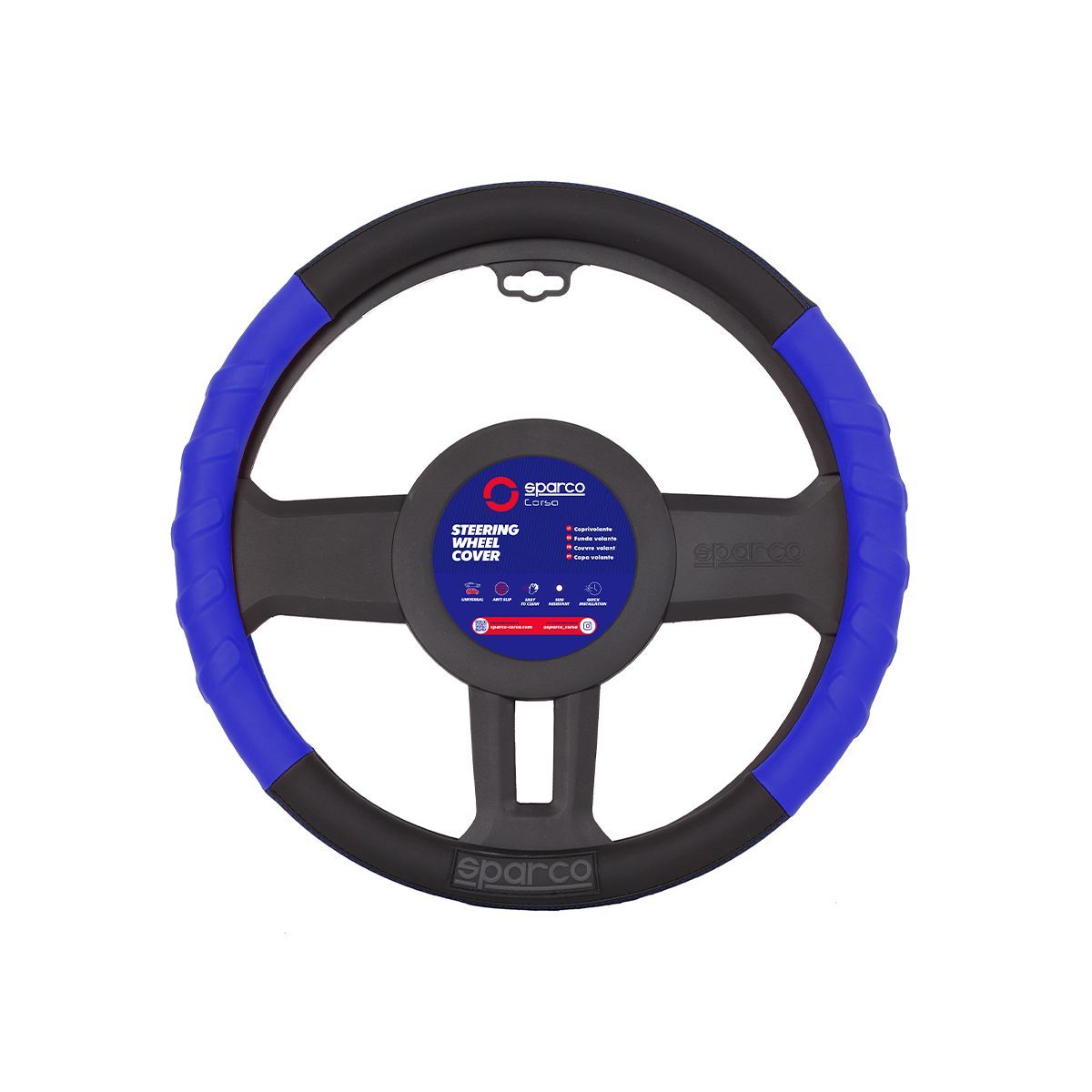 SPARCO - Funda Cubre Volante Forro De Timon Sparco Spc1117bl