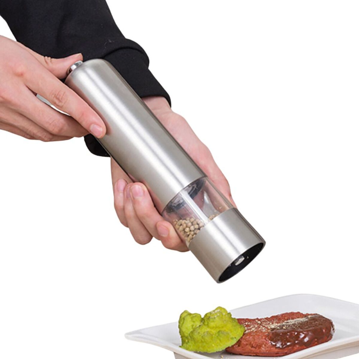 INSPIRA - Moledor de Especias Eléctrico Pimentero Salero