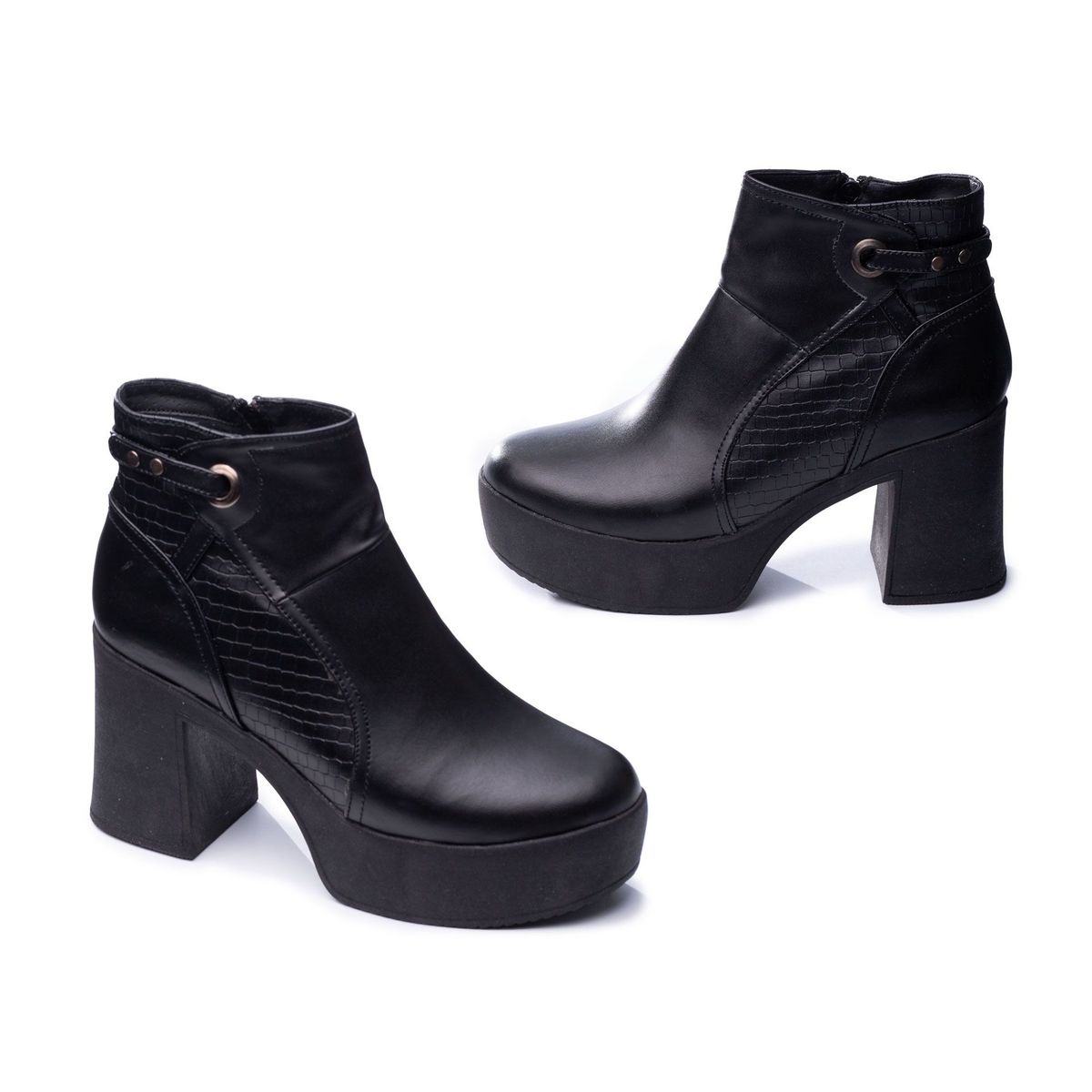 NEBULA - Botas Troyan - Nébula - Negro