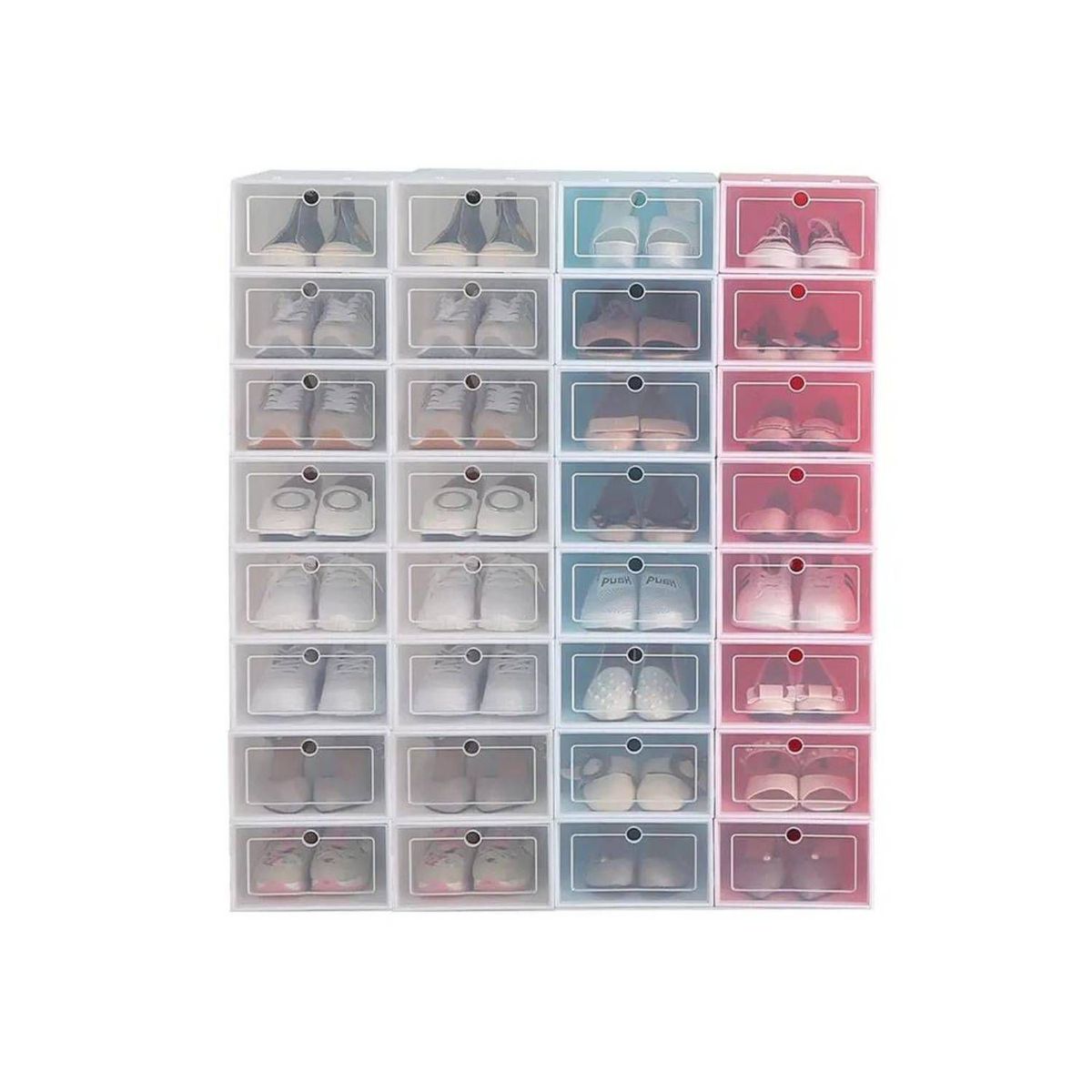 GENERICO - Set 6 Cajas Organizador de Zapatos