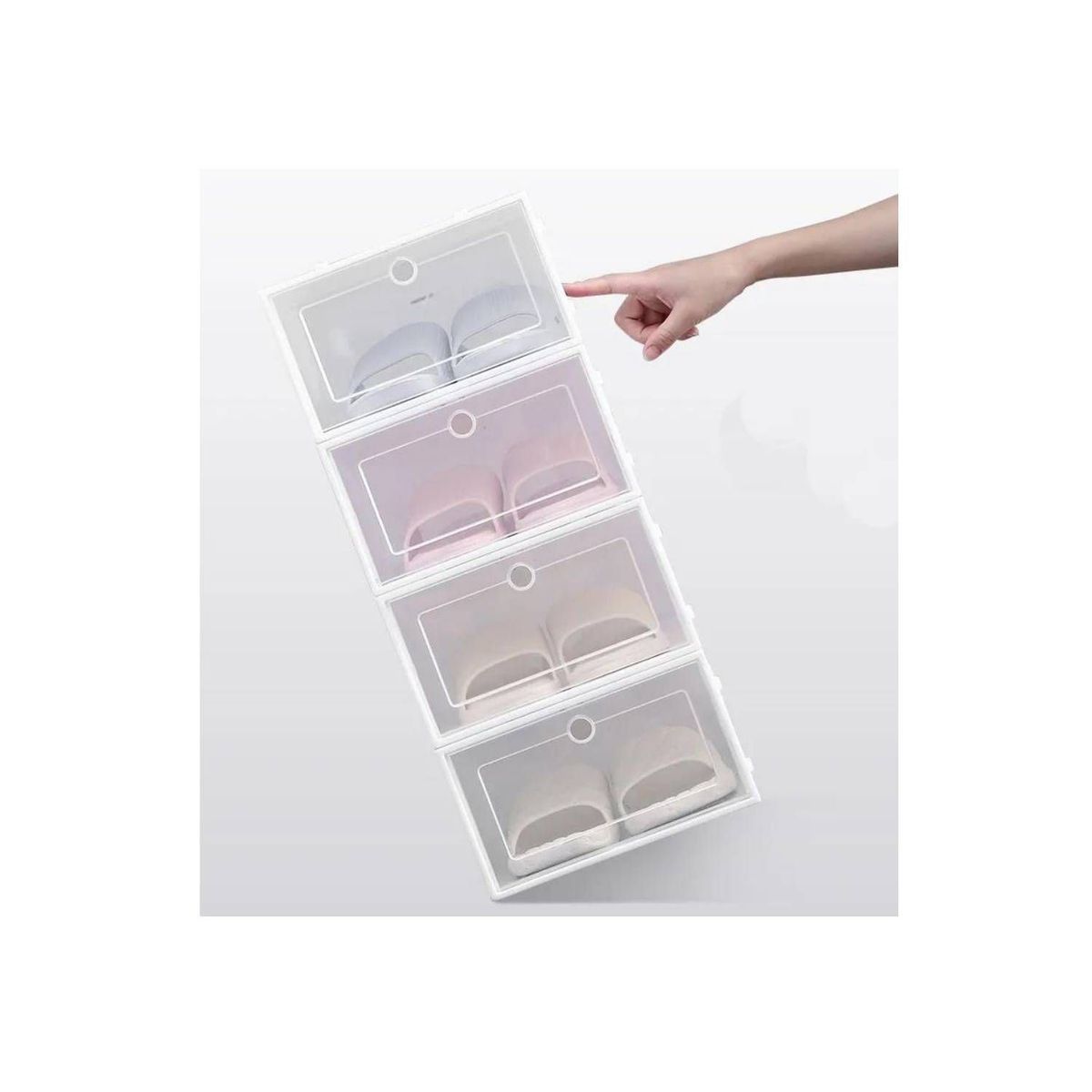 GENERICO - Set 6 Cajas Organizador de Zapatos