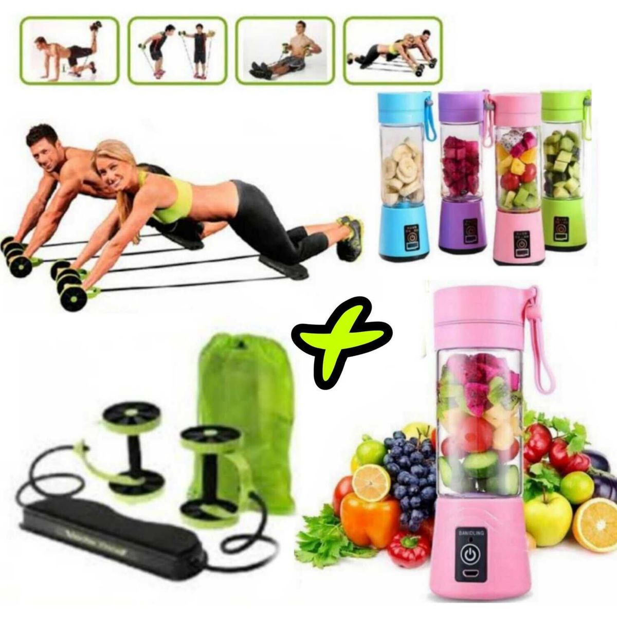 GENERICO - Ruedas entrenamiento  Mini Licuadora