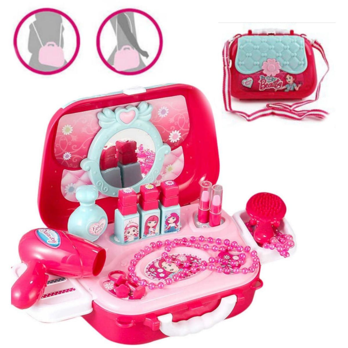 GENERICO - Cartera con accesorio para Belleza 2 en 1