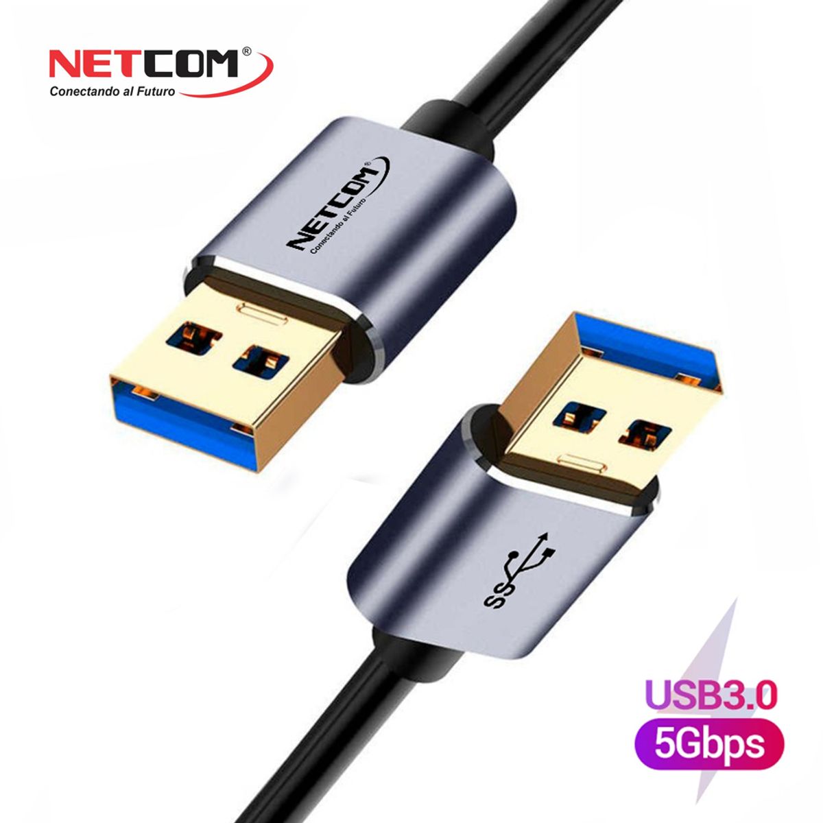 NETCOM - Cable USB 3.0 Macho a USB 3.0 macho 1.8 Metros NETCOM