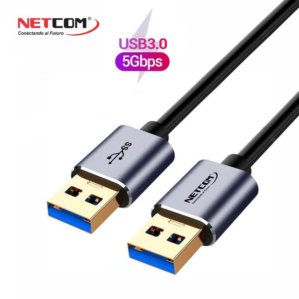 NETCOM - Cable USB 3.0 Macho a USB 3.0 macho 3 Metros NETCOM